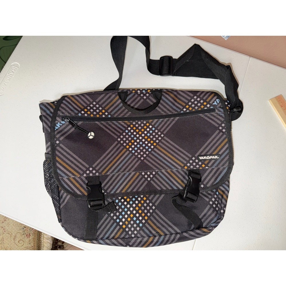 Yak Pak Crossbody Messenger Bag Multi-Color Large Y2K Preppy School